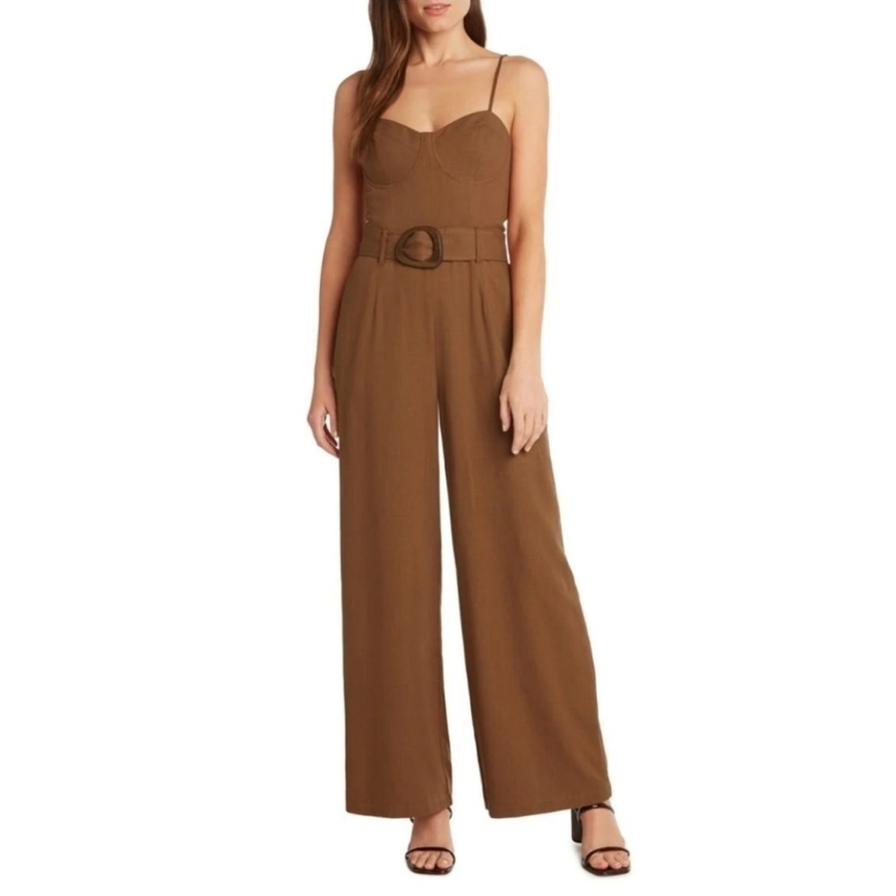 Willow Tuscany Linen Jumpsuit In Cappuccino